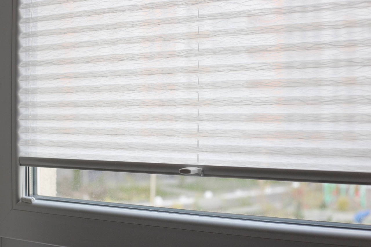 Window shades on a window near Canoga Park, CA
